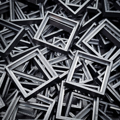 25mm to 30mm Square Base Converters ABS Plastic