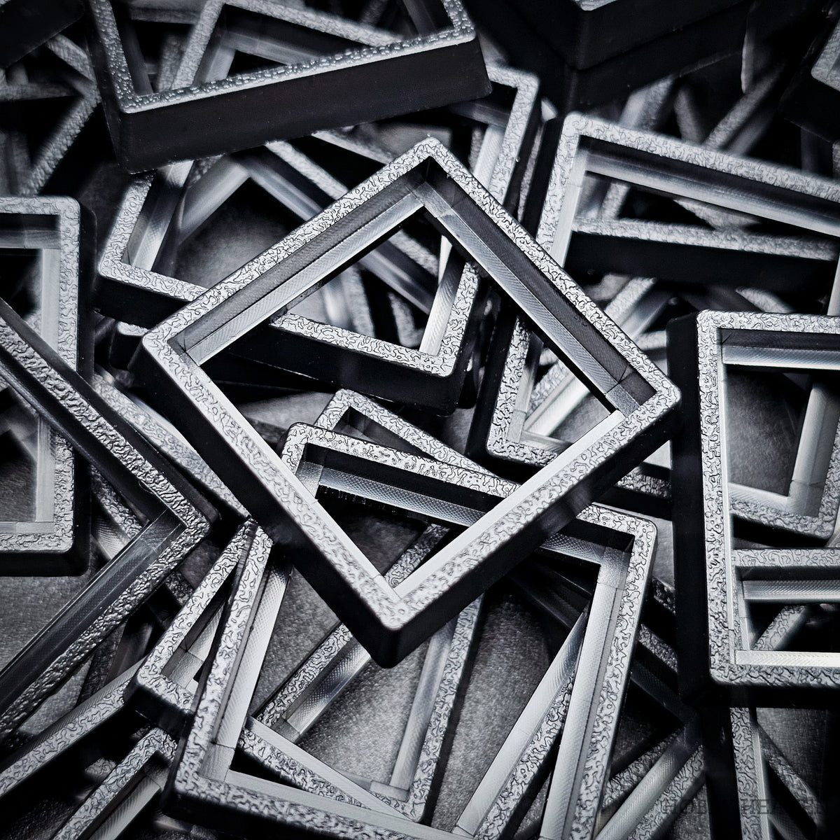 25mm to 30mm Square Base Converters ABS Plastic