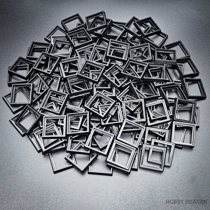 25mm to 30mm Square Base Converters ABS Plastic