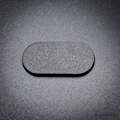50x25mm Pill Plain Black Plastic Bases 3D Print