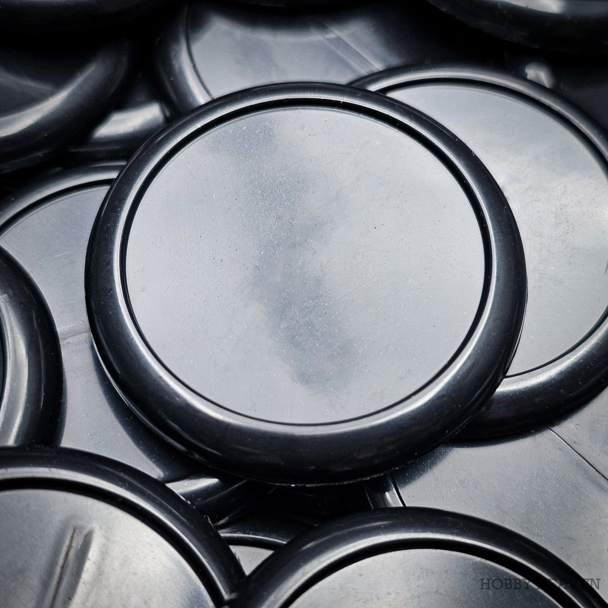 40mm Wide Lip Round Plastic Bases