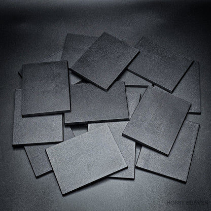 100x75mm Rectangle Plain Plastic Bases 3D Print