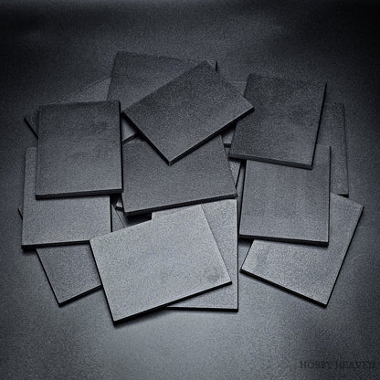 100x75mm Rectangle Plain Plastic Bases 3D Print