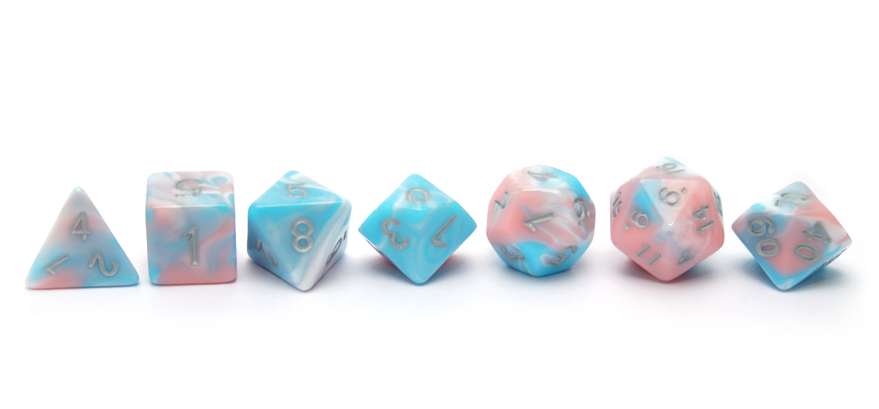 Blend Dice | Pink & Baby Blue