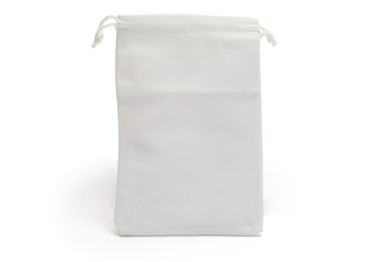 Plain Dice Bag - White