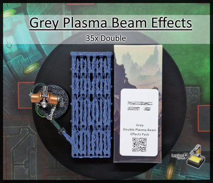 Grey Plasma Beam Miniature Effects Packs - for Wargaming Model Bits