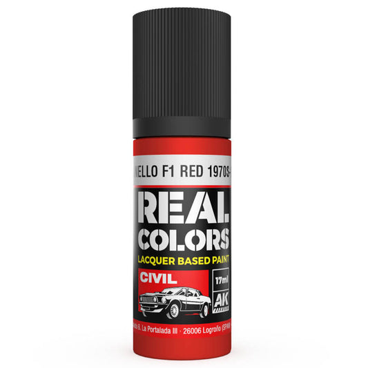 AK Interactive Real Colors - Maranello F1 Red 1970s-1980s 17ml.