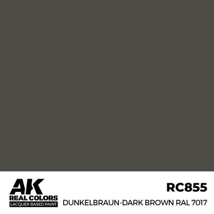 AK Interactive Real Colors - Dunkelbraun-Dark Brown RAL 7017