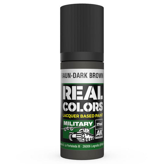 AK Interactive Real Colors - Dunkelbraun-Dark Brown RAL 7017