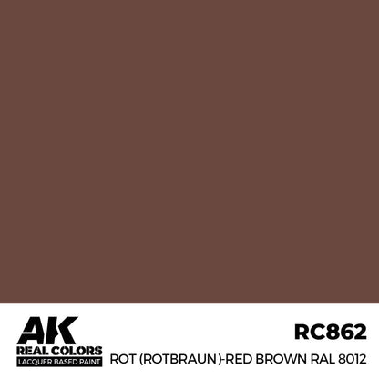 AK Interactive Real Colors - Rot (Rotbraun)-Red (Red Brown) RAL 8012