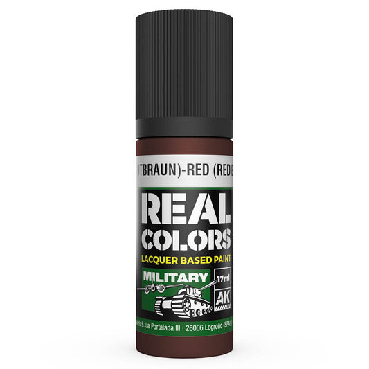AK Interactive Real Colors - Rot (Rotbraun)-Red (Red Brown) RAL 8012