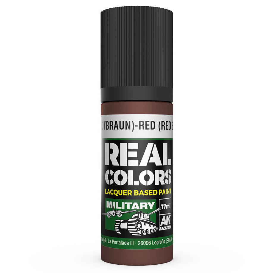 AK Interactive Real Colors - Rot (Rotbraun)-Red (Red Brown) RAL 8013