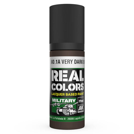 AK Interactive Real Colors - S.C.C. No.1A Very Dark Brown