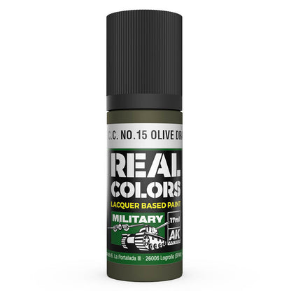 AK Interactive Real Colors - S.C.C. No.15 Olive Drab