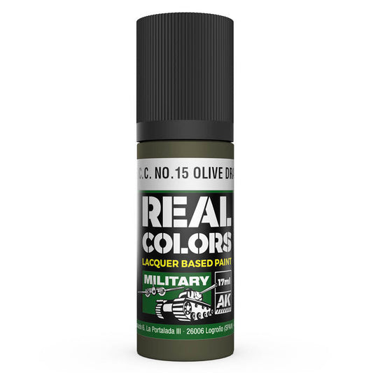 AK Interactive Real Colors - S.C.C. No.15 Olive Drab