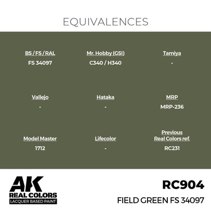 AK Interactive Real Colors - Field Green FS 34097