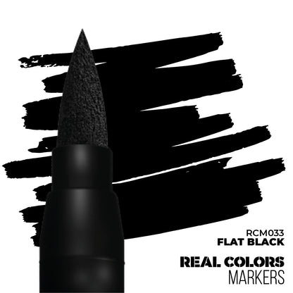 AK Interactive Real Colors Marker - Flat Black (RCM033)