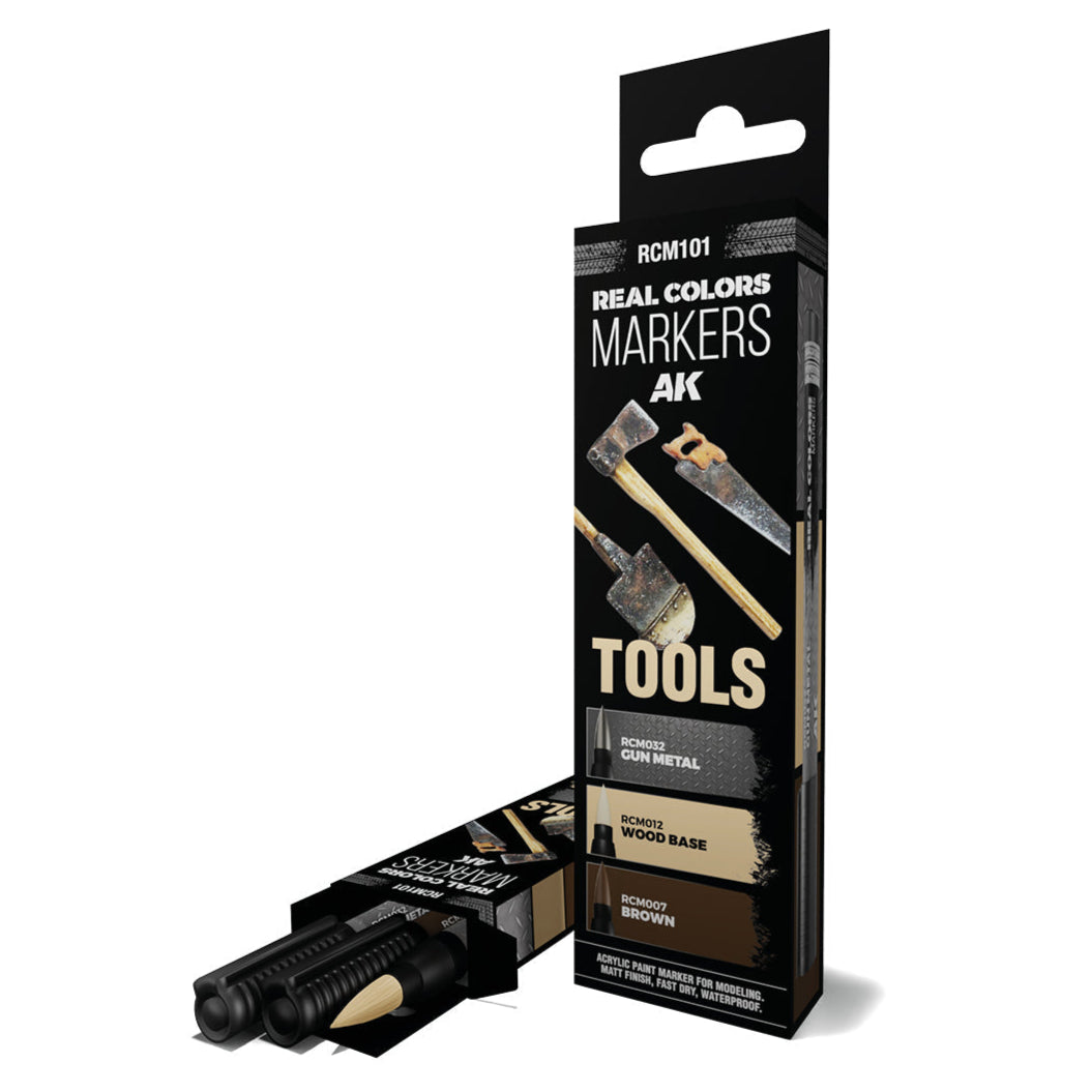 AK Interactive Real Colors Markers - Tools Set (RCM101)
