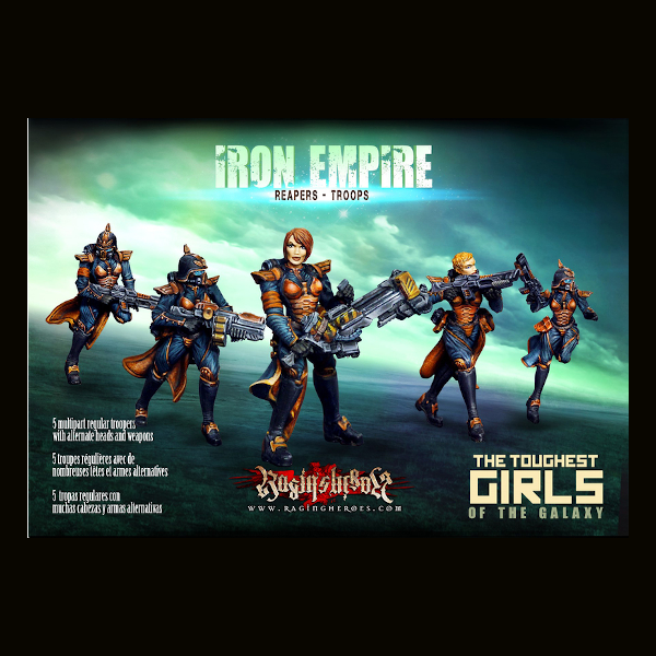 These figures are part of the Iron Empire range, and come unassembled and unpainted.