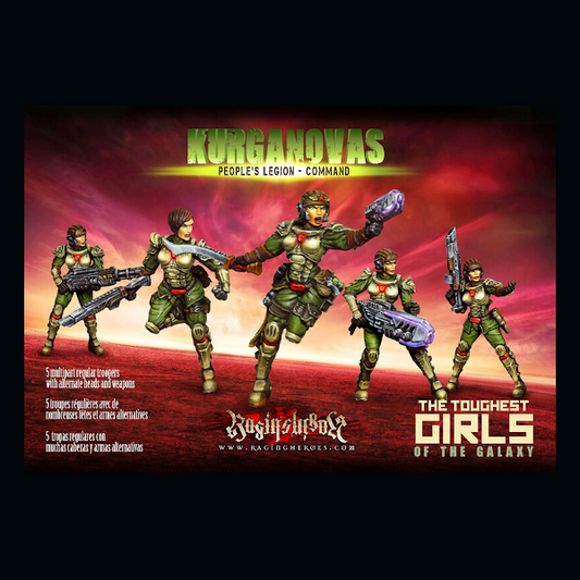 The Kurganovas are sisters, and their armies are predominantly dangerous and sexy females! These figures come unassembled and unpainted.