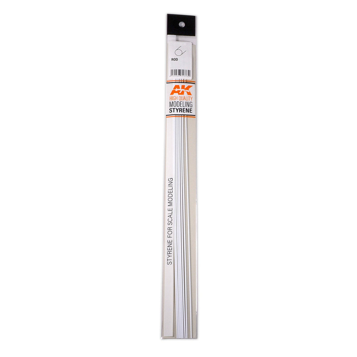 AK Interactive - Rod 0.50 Diameter x 350mm - Styrene Strip