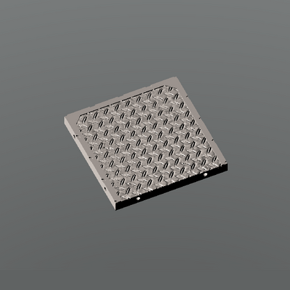 SS0005 - Space Station - Floor tile 2 (End plate - three edges trimmed)