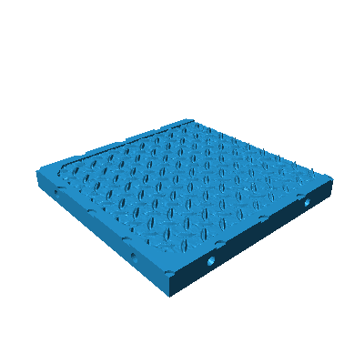 SS0005 - Space Station - Floor tile 2 (End plate - three edges trimmed)