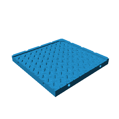 SS0012 - Space Station - Floor tile 4 (Corner two edges trimmed)