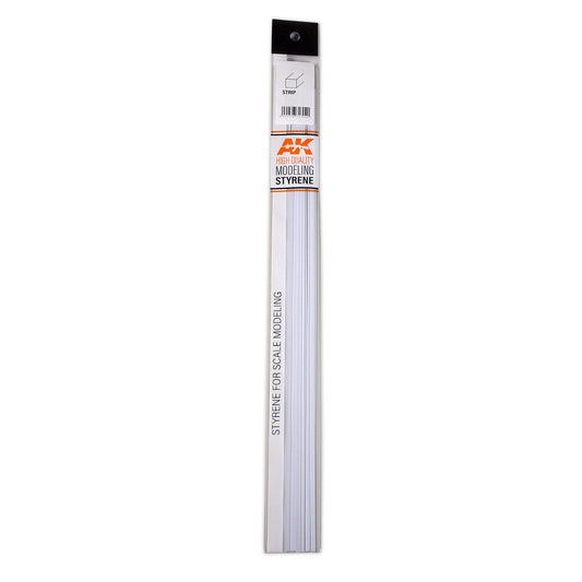 AK Interactive - Strips 0.30 x 0.50 x 350mm - Styrene Strip