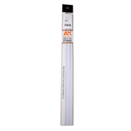 AK Interactive - Strips 2.00 x 2.00 x 350mm - Styrene Strip