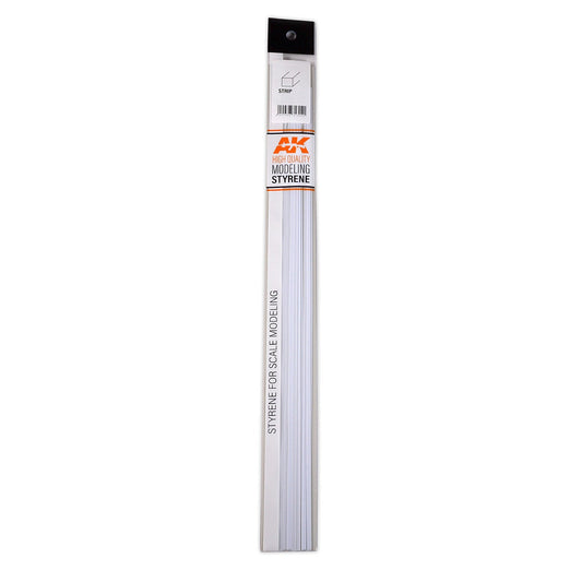 AK Interactive - Strips 1.50 x 2.00 x 350mm - Styrene Strip