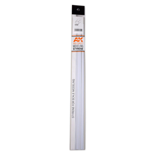 AK Interactive - Strips 2.00 x 4.00 x 350mm - Styrene Strip