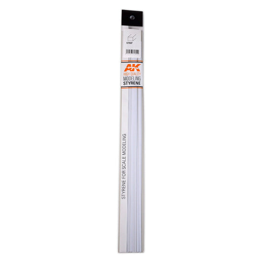 AK Interactive - Strips 1.50 x 4.00 x 350mm - Styrene Strip