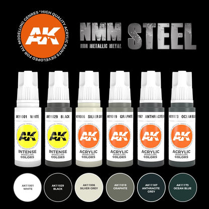 AK Interactive 3rd Gen Acrylics Non-Metallic Metal: Steel AK11601