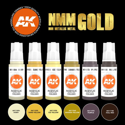 AK Interactive 3rd Gen Acrylic Non-Metallic Metal: Gold AK11606
