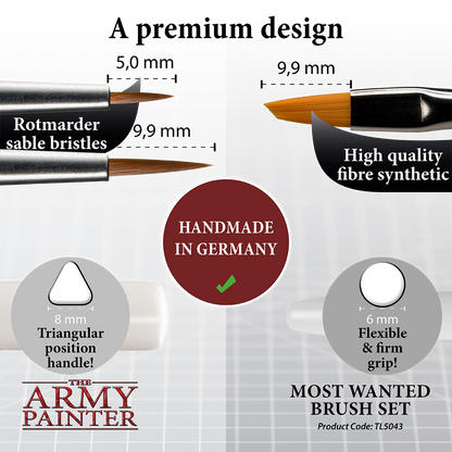Army Painter Most Wanted Brush Set