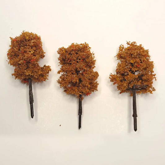 Tree: Set of 3 Ash Trees - Autumn Leaves 60mm