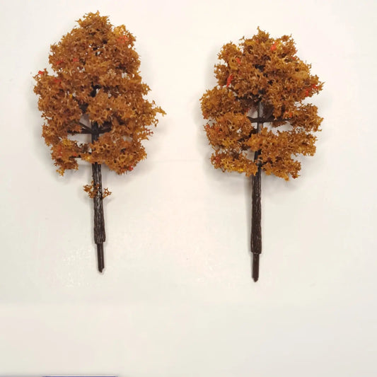 Tree: Set of 2 Ash Trees - Autumn Leaves 80mm