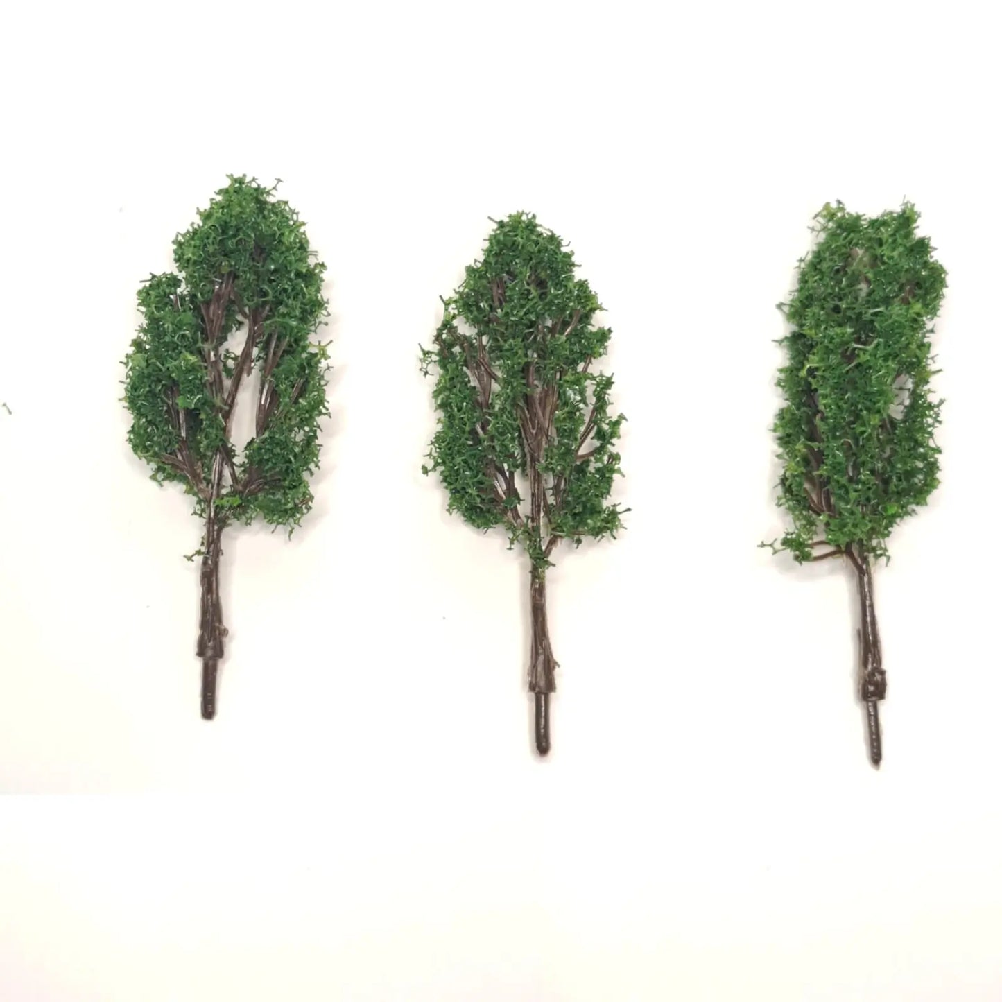 Tree: Set of 3 Poplar Trees - Dark Green Leaves 80mm