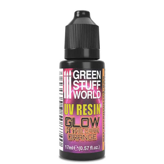 Ultra Violet Glow in the Dark Resin: Orange (17ml)