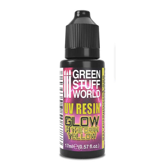 Ultra Violet Glow in the Dark Resin: Yellow (17ml)