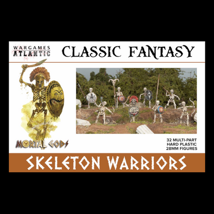 These Wargames Atlantic Skeleton Warriors are a menacing addition to any game. Finely cast and detailed, these figures require assembly.