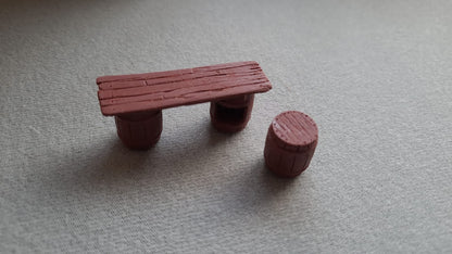 Barrel and Bartop set (28mm scale)