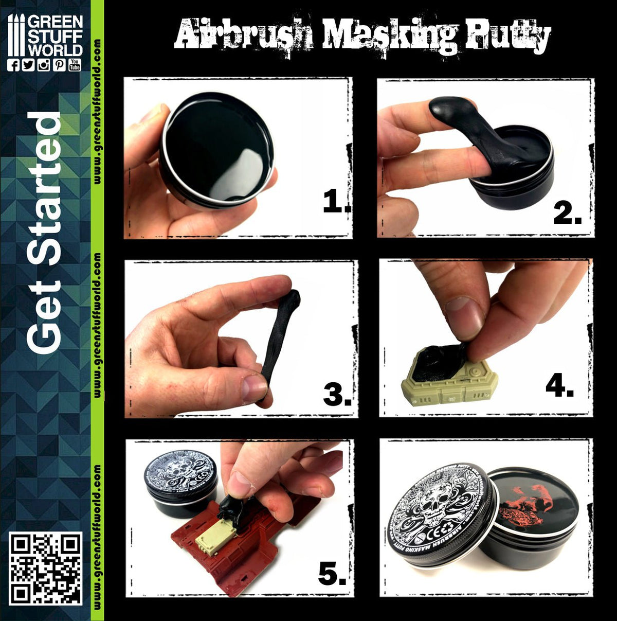 Airbrush Masking Putty - 60g | Green Stuff World