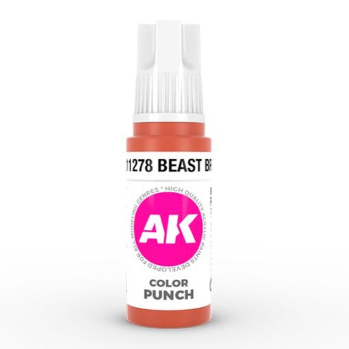 AK Interactive 3rd Gen Acrylic - Beast Brown Color Punch AK11278
