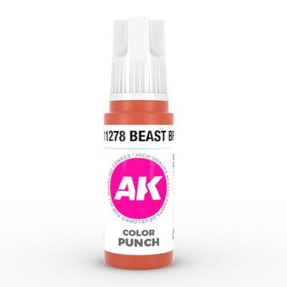 AK Interactive 3rd Gen Acrylic - Beast Brown Color Punch AK11278