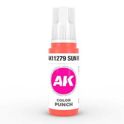AK Interactive 3rd Gen Acrylic - Sun Red Color Punch AK11279