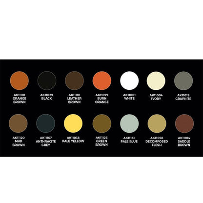 AK Interactive Signature Set Carlos Tobes - 14 Colors + Figure AK11779