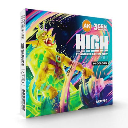 AK Interactive High Pigmentation Set 14 Colors AK11780