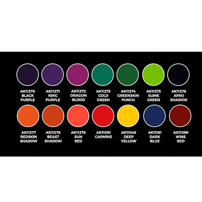 AK Interactive High Pigmentation Set 14 Colors AK11780